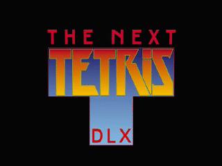 Tetris X title screen for Playstation